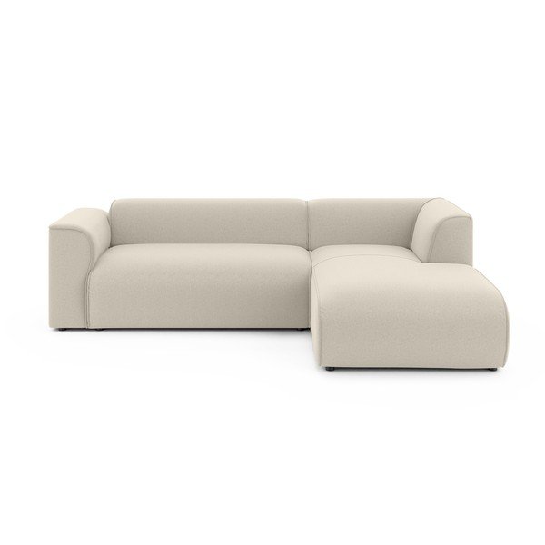 Divano angolare beige (con penisola a destra/con chaise lounge) Merid  – Ropez