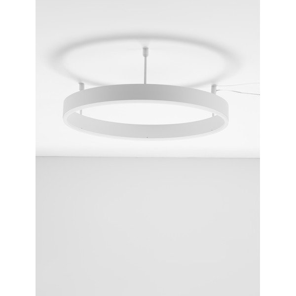 Plafoniera LED bianco opaco in alluminio con intensità regolabile Motif – Nova Luce-image-2