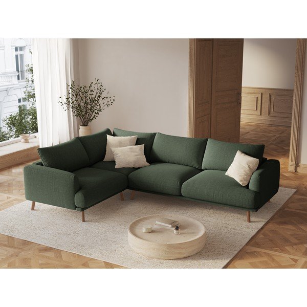 Divano angolare verde (con penisola a sinistra/con chaise lounge) Naomi – Micadoni -image-1