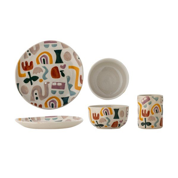 Set da pranzo per bambini in gres 3 pz Filur – Bloomingville Mini