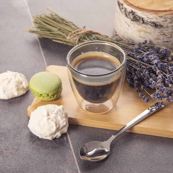 Set di 2 tazzine da espresso in vetro 110 ml - Orion-image-1