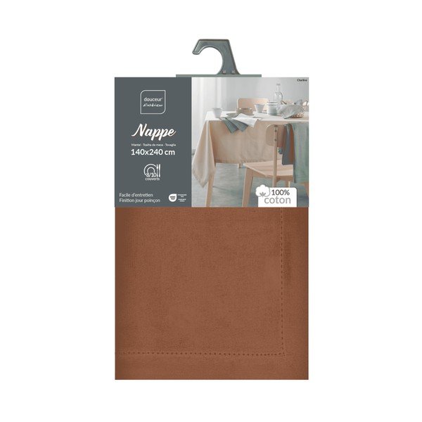 Tovaglia in cotone lavabile 140x240 cm Charline – douceur d'intérieur