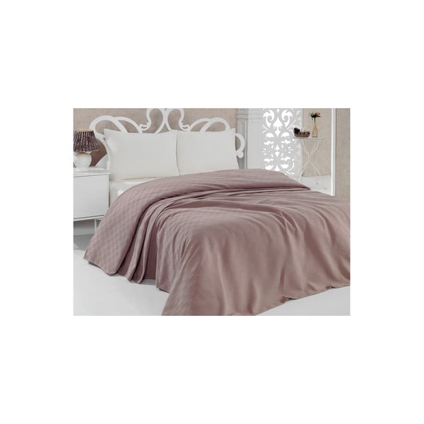 Copriletto in cotone leggero Pique Brown, 200 x 240 cm - Unknown-image-1