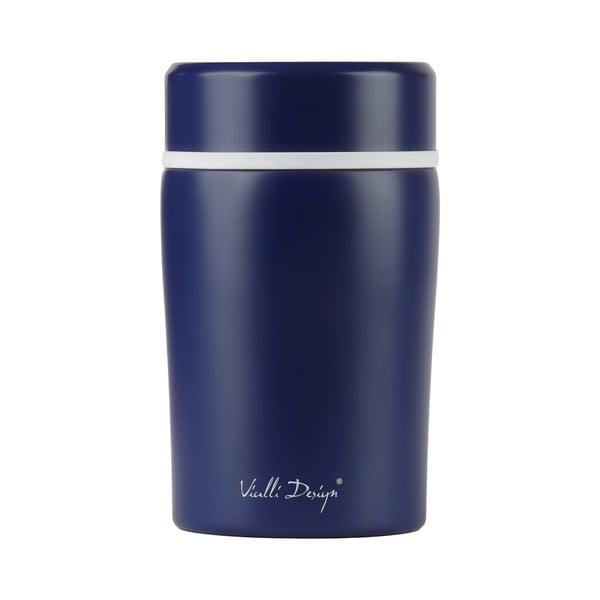 Termos da viaggio blu scuro per il pranzo Fuori, 500 ml - Vialli Design