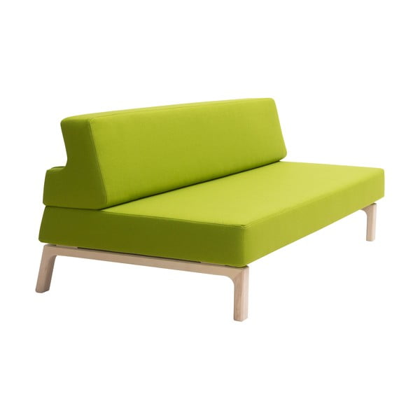 Divano letto verde lime Lazy - Softline