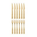 Posate dorate in acciaio inox 12 pz Ollin – Bloomingville