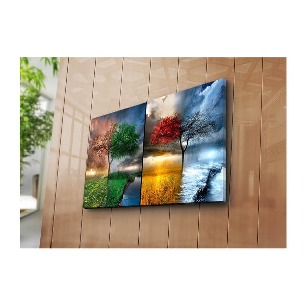 Pittura su tela Stagioni, 70 x 45 cm - Wallity-image-2