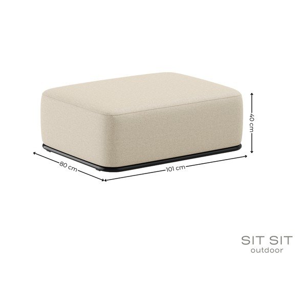 Pouf da giardino beige Straw - Sit Sit-image-4