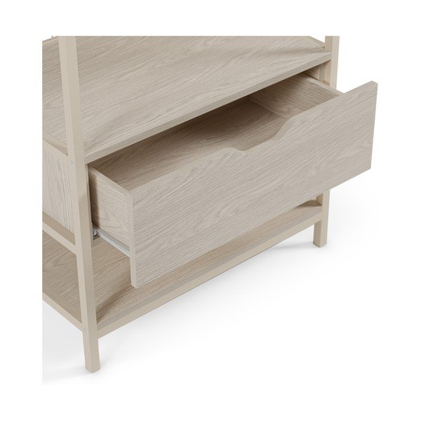 Libreria color crema in acciaio 60x179,5x40 cm Amara – Marckeric-image-3