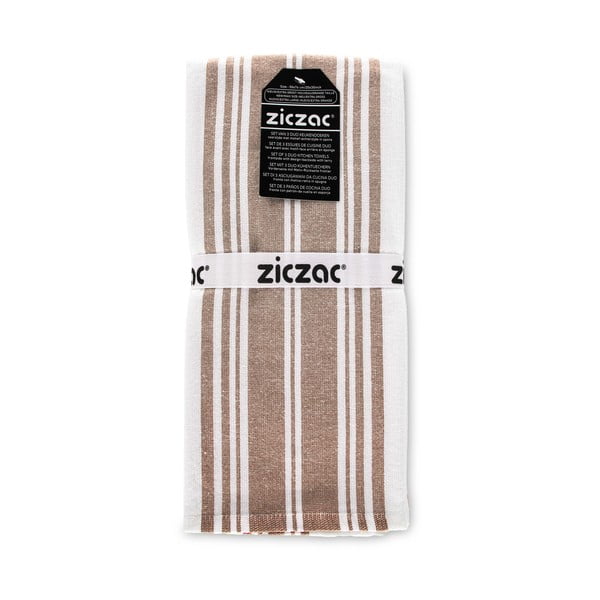 Set di 3 asciugamani 50x76 cm Duo Stripe - ZicZac
