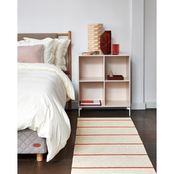 Passatoia da interno/esterno color mattone/color crema 70x180 cm Olle Brick Cream – Pappelina-image-2