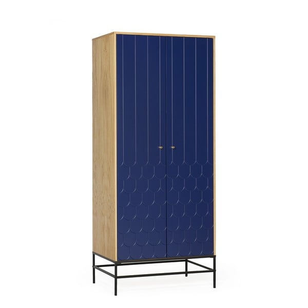 Armadio blu scuro 80x190 cm Lia - Woodman-image-3