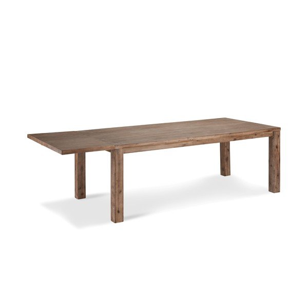 Tavolo da pranzo pieghevole in legno massiccio di acacia di colore naturale 90x140 cm Alaska - Furnhouse-image-2