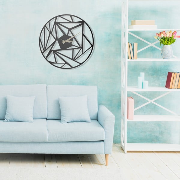 Orologio in metallo Peonia, ø 50 cm - Wallity-image-4