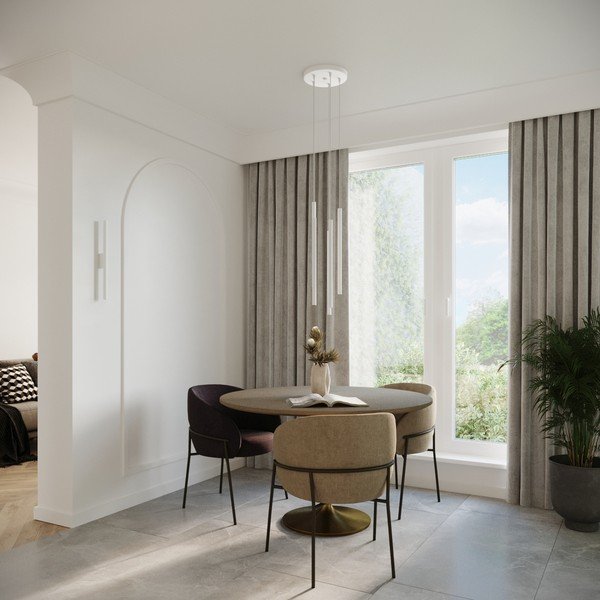 Lampadario bianco in metallo ø 15 cm Fideus – Sollux-image-3