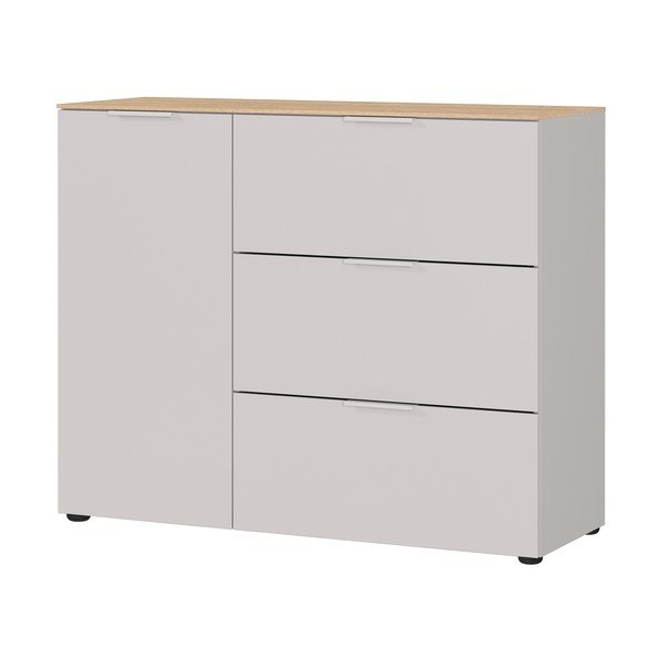 Armadietto color crema opaco 109x98x40 cm Savoca – Germania-image-3