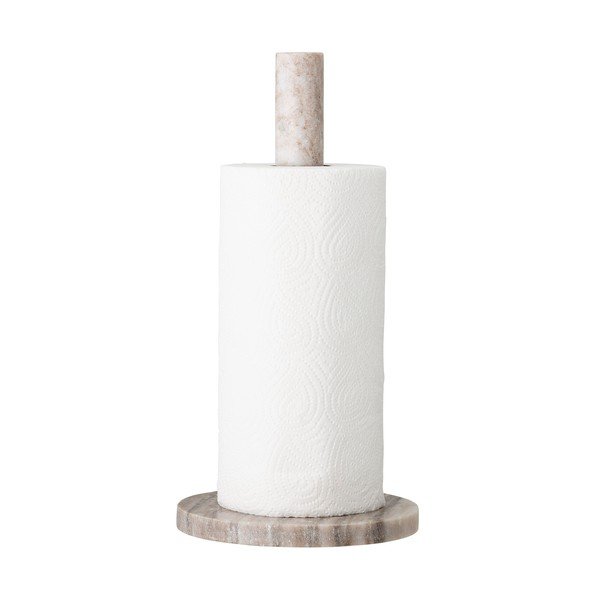 Portarotolo da cucina verticale di colore naturale in marmo ø 15 cm Emy – Bloomingville-image-3