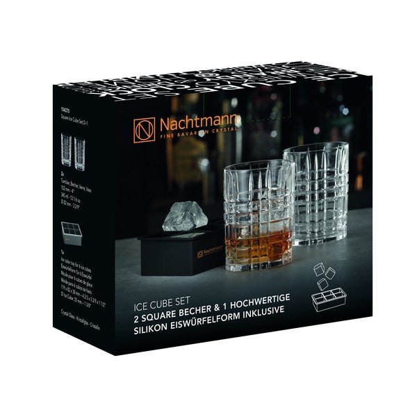 Bicchieri da whisky in set da 2 345 ml Square - Nachtmann-image-2