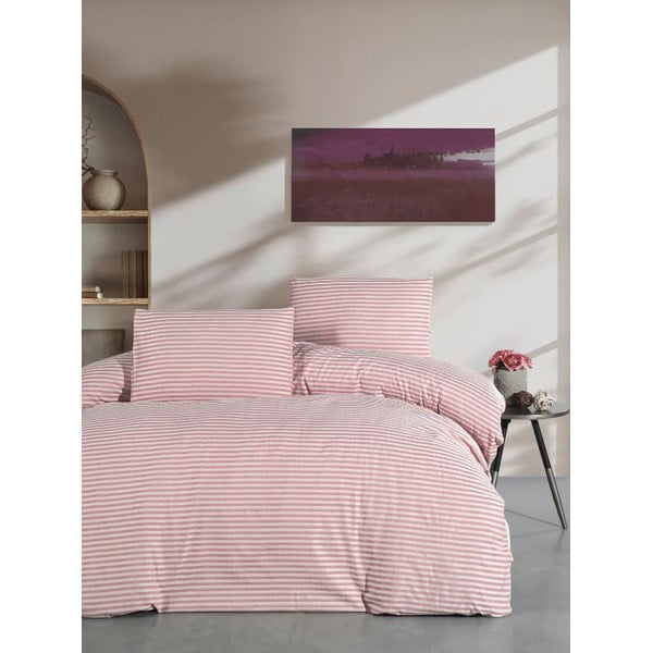 Biancheria da letto rosa per letto matrimoniale/per letto prolungato con lenzuolo incluso/con 4 pezzi 200x220 cm – Mila Home