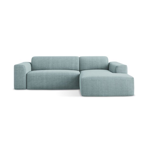 Divano angolare blu (con penisola a destra/con chaise lounge) Keli – Makamii