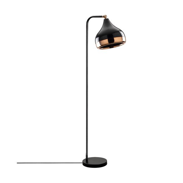 Lampada da terra in colore nero-rame Yildo - Opviq lights