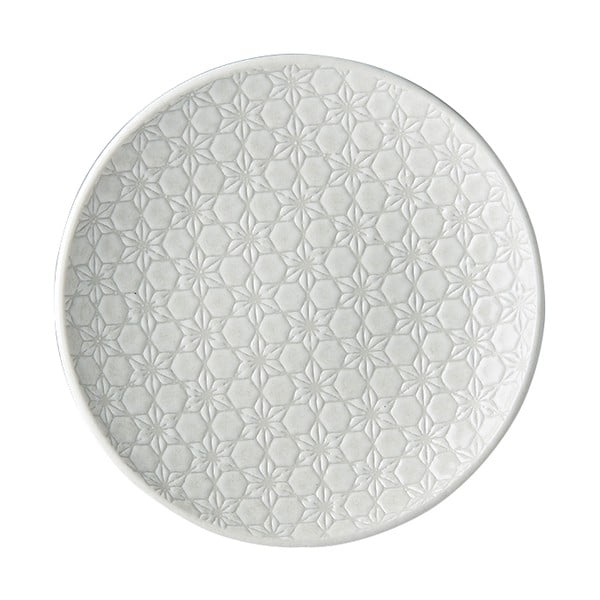 Piatto in ceramica bianca Star, ø 20 cm White Star - MIJ