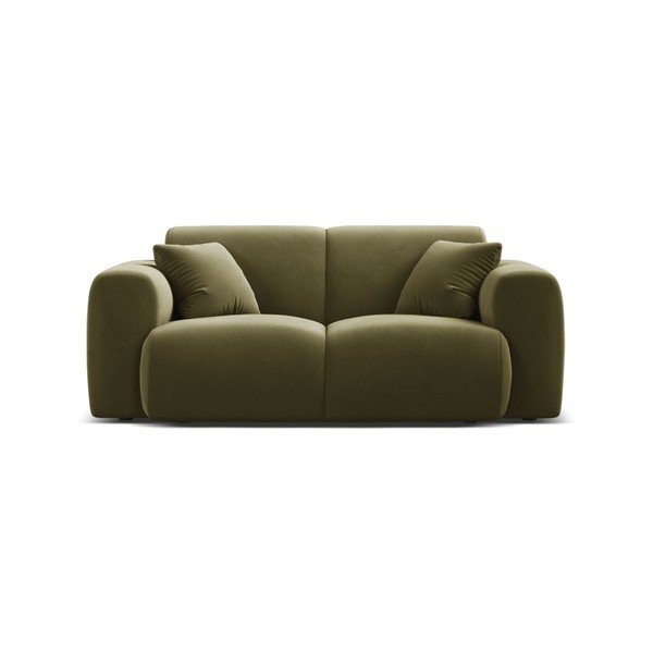 Divano color kaki con rivestimento in velluto 170 cm Molino – Micadoni -image-2