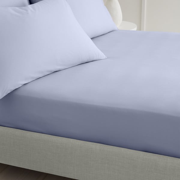 Lenzuolo con angoli lavanda in percalle di cotone 150x200 cm Cotton Percale – Bianca-image-1