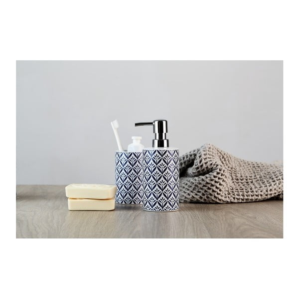Distributore di sapone in ceramica blu Lorca - Wenko-image-4