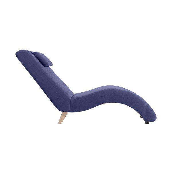 Lettino Norris Velor blu scuro - Max Winzer-image-1