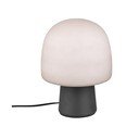 Lampada da tavolo bianca e nera con paralume in vetro (altezza 27 cm) Steen - Trio