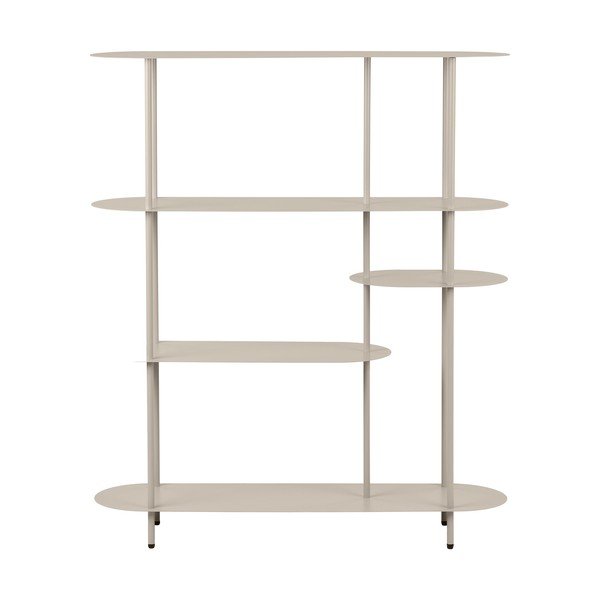 Scaffale beige in metallo 118x139x31 cm Rieti – House Nordic