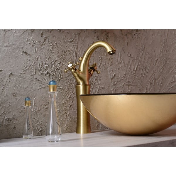 Rubinetto per lavandino color bronzo verticale Antea – Sapho-image-1