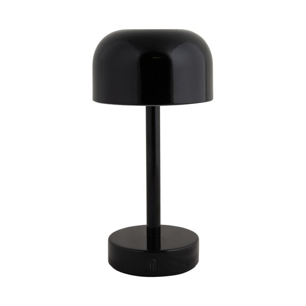 Lampada da tavolo a LED nera con paralume in metallo (altezza 24,5 cm) James - Leitmotiv-image-2