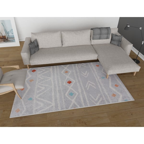 Runner lavabile grigio chiaro 80x200 cm - Vitaus-image-1