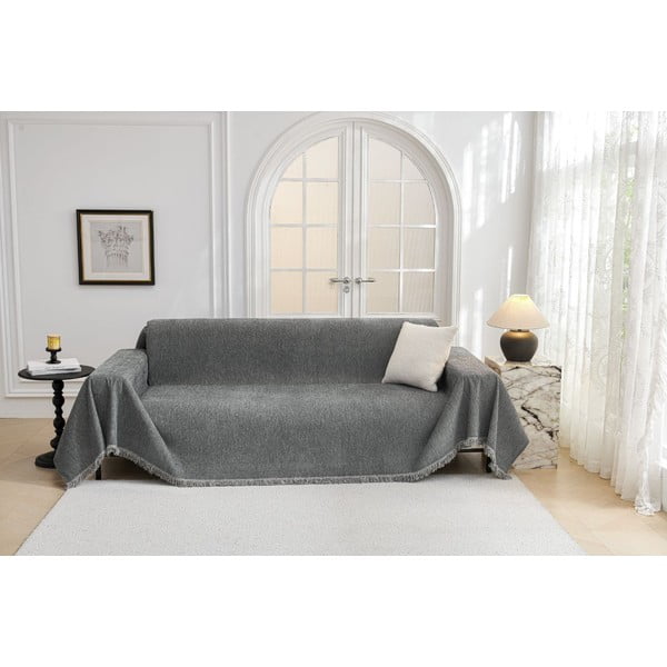 Copridivano grigio scuro per poltrona 70 cm Talo – Filumi-image-2