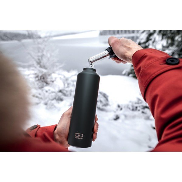 Thermos nero in acciaio - Monbento-image-3