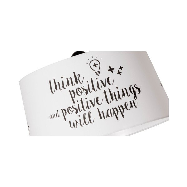 Lampada a sospensione bianca e nera Think Think Positive - SULION-image-4