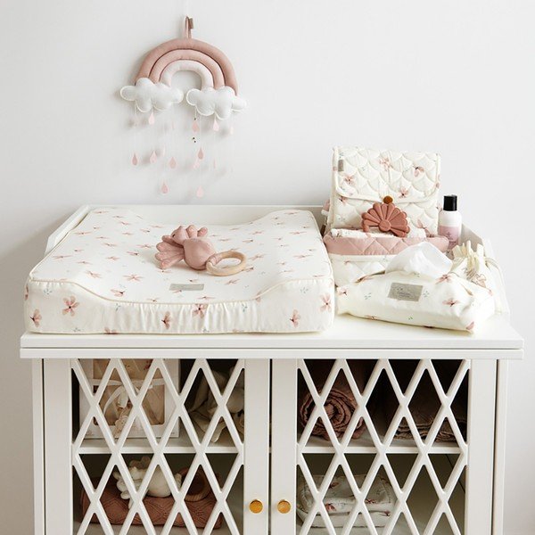 Materassino per fasciatoio 70x44 cm Windflower Creme – Cam Cam Copenhagen-image-1
