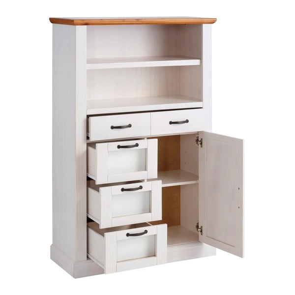 Armadio in legno di pino massiccio bianco Marika - Støraa-image-2