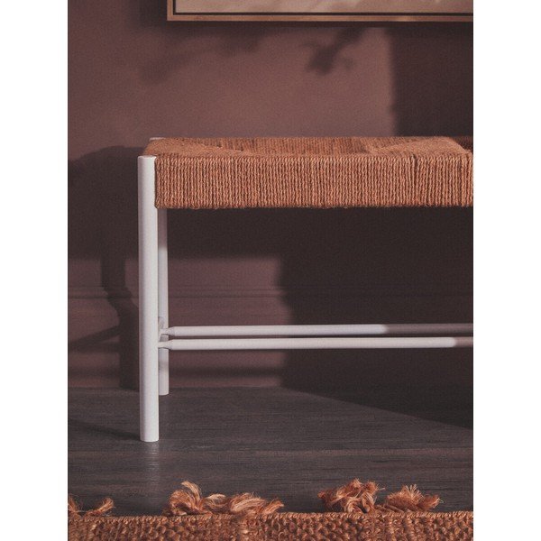 Panchina di colore naturale in legno massiccio Bandar – Premier Housewares-image-4