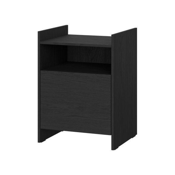 Comodino nero con ripiani Toopt – noo.ma