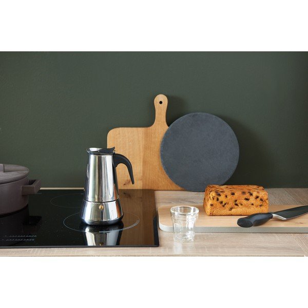 Caffettiera argentato in acciaio inox 400 ml Trevi – Leopold Vienna-image-1