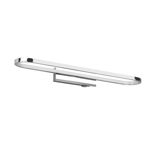 Lampada da parete a LED in argento lucido (lunghezza 60 cm) Gianni - Trio