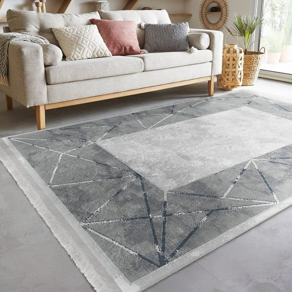 Tappeto grigio 160x230 cm - Mila Home-image-3
