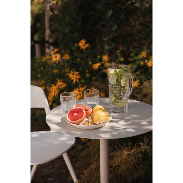 Tavolo da bar rotondo in acciaio ø 57 cm Snow – Zuiver-image-1