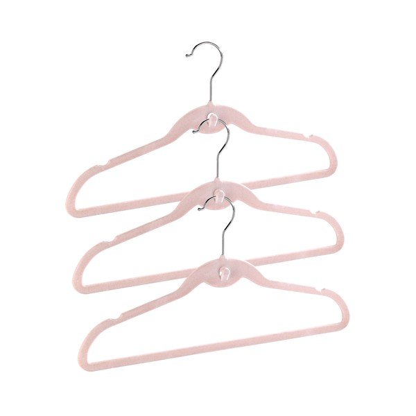 Appendini in plastica in set da 7 Flocked - Wenko-image-3