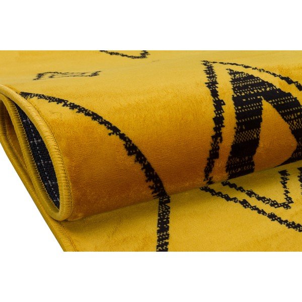 Tappeto lavabile giallo 160x100 cm - Vitaus-image-3