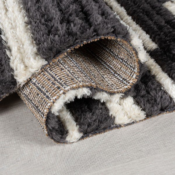 Tappeto bianco e nero 120x170 cm Lina - Flair Rugs-image-2