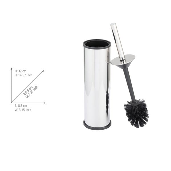 Scopino in acciaio inox in argento lucido Olmedo - Wenko-image-2